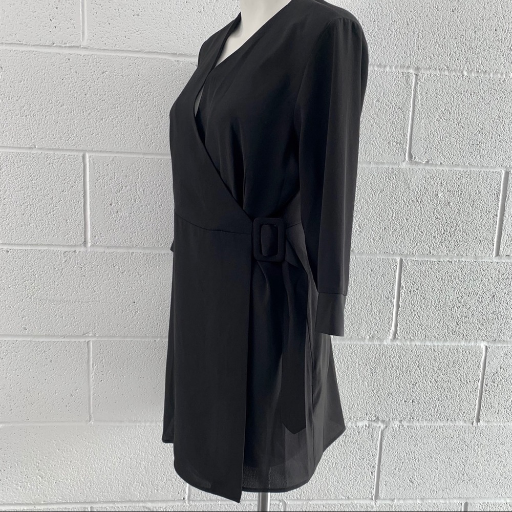 Topshop wrap dress Little Black Dress - Picture 3 of 7